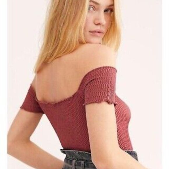 Free People Moulin Ruched Cami Top in Mouve Size M-L - Picture 6 of 6